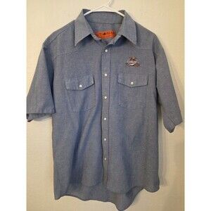 Vintage 90s Miller Button Up Shirt Short Sleeve Men's L